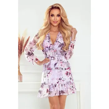 Dámské šaty Dámské šaty 421-3 - NUMOCO fialová M