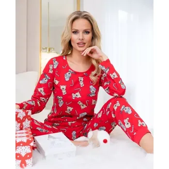 Dámské pyžamo Dámské pyžamo Donna Bear, M, červená