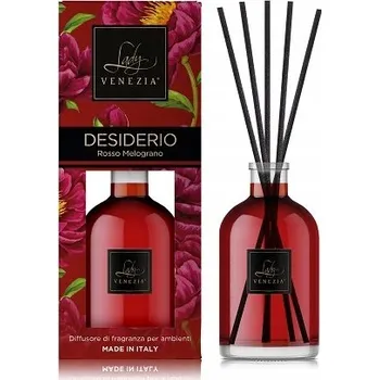 Vonná tyčinka Lady Venezia Sensations DESIDERIO vonné tyčinky Červený Granát 250 ml