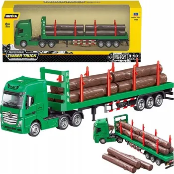 autíčko Profesionální Timber Truck 1:50 – Model Nákladního Auta na Dřevo