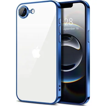 Pouzdro na mobilní telefon POUZDRO SILIKONOVÉ OBAL LUXURY CASE MODRÉ PRO IPHONE 16E + SKLO DÁREK!