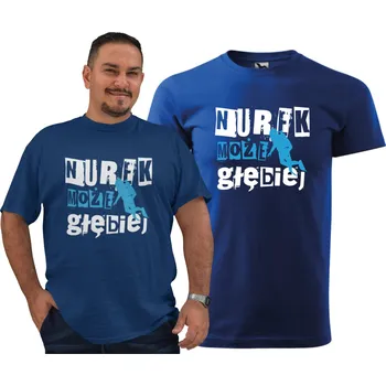 Pánská móda Pánské Tričko "Potápěč může hlouběji" Stylový potisk s potápěčem M