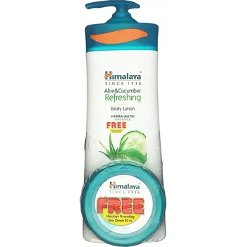 Pleťový krém Balzám Aloe & Okurka Himalaya 400 ml + Vyživující pleťový krém 100 ml