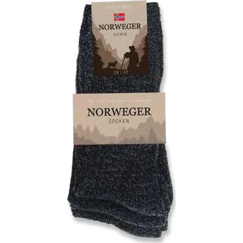 Pánské ponožky DARK extra teplé vlněné ponožky TRENDY SOCKS - 1 pár EXTRA 43-46 tm. šedá