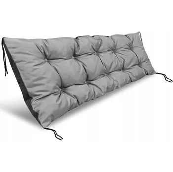 Podsedák Polštář zahradní 150x50 cm na lavičku houpačku palety voděodolná šedá