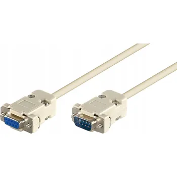 Microconnect DB9-DB9 kabel 10m Šedý