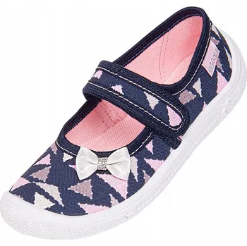 Dívčí bačkory Viggami dětské papuče na suchý zip Rzepy, vícebarevné, velikost 34