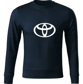 Pánská mikina Mikina bez kapuce D274 TOYOTA LOGO COROLLA tmavě modrá vel L