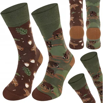 Barevné Ponožky - Divoké prase 43-46