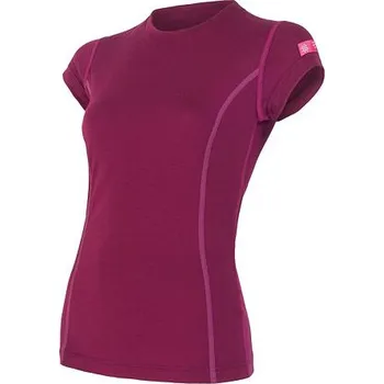 cyklistický dres Triko krátké dámské SENSOR MERINO ACTIVE lilla L