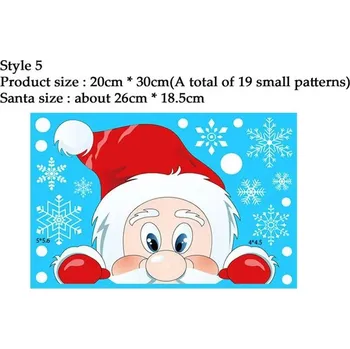 Vánoce Vánoční elektrostatické samolepky na okno vločky | vánoční samolepky, zimní dekorace - style 5