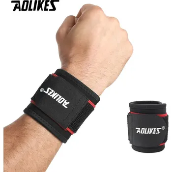 Nastavitelná sportovní bandáž zápěstí Aolikes | bandáž, ortéza - Červený