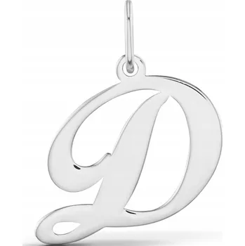 Přívěsek STŘÍBRNÝ PŘÍVĚSEK NA ŘETÍZEK PŘÍVĚSEK PÍSMENO D OZDOBNÉ 925 LITERÁRNÍ