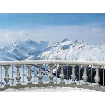 Fototapeta Fototapeta 3D HORY KRAJINA VÝHLED SNÍH 368x254