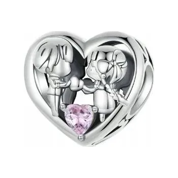 Přívěsek Korálek přívěsek holčička chlapeček dcera syn děti rodina Stříbro 925