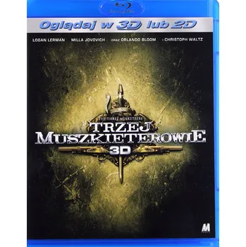 Blu-ray film Trzej muszkieterowie – 3D Blu-ray disk