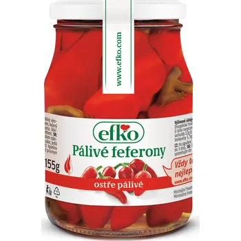 paštika a pomazánka CZ distribuce efko Feferony šipky pálivé 370 ml