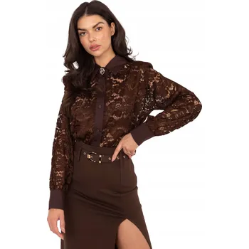 Dámská košile Dámská Košile Elegantní Klasická Krajková s broží