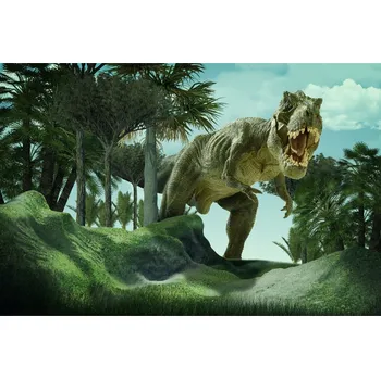 Fototapeta Fototapeta Dinosaurus T-Rex Rostliny 3D 90x135 cm