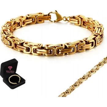 Náramek Zlatý Pánský Náramek HRUBÝ 23cm Královský Byzantinský Vzor