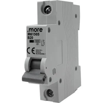 Jistič Jistič 6kA 1P TYP B 20A pro lištu typu U