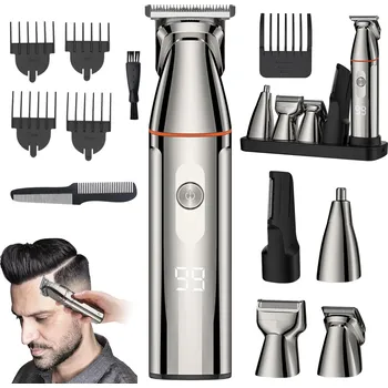 Strojek na vlasy SADA ELEKTRICKÝCH STŘÍHACÍCH NÁSTROJŮ 5 V 1 HOLICÍ STROJEK ZASTŘIHOVAČ