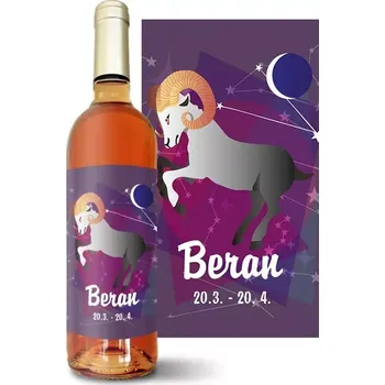 Víno Sablio Růžové víno Beran: 0,75 l