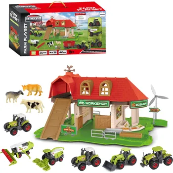 autíčko Mamido Velká kovová farma se zvířátky a traktory MT1437
