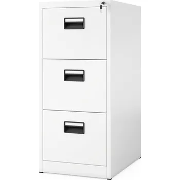 Kartotéka Nábytek PEGAS Kovová kartotéková skříň SARA V3, 460 x 1020 x 620 mm, bílá