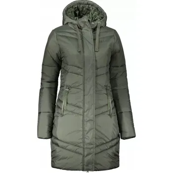 Dámský kabát Altisport dámský kabát zelený klasický s kapucí ALTISPORT JUCA LCTB215 ZELENÁ velikost M