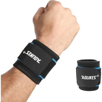 Nastavitelná bandáž na zápěstí Aolikes | bandáž, ortéza - Modrý