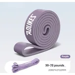 Posilovací odporová guma Aolikes pro domácí trénink | posilovací guma, cvičební pás - Typ B – fialová