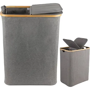 Koš na prádlo Volně stojící koš na prádlo Jumi 145 l šedý