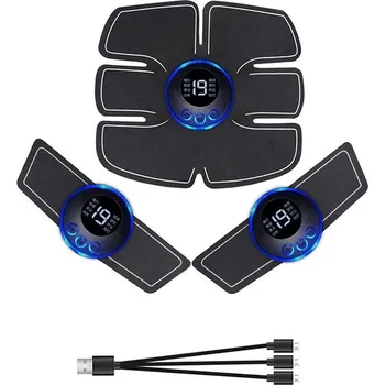 Masážní přístroj Inteligentní EMS stimulátor svalů na celé tělo | fitness přístroj - 6 balení - 3 v 1