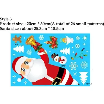 Vánoce Vánoční elektrostatické samolepky na okno vločky | vánoční samolepky, zimní dekorace - style 3