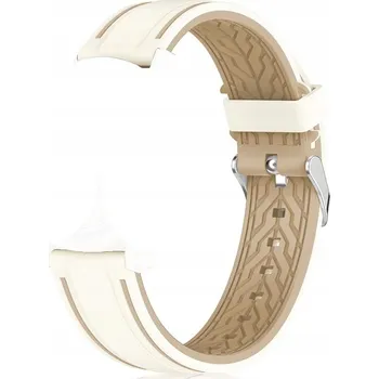 Příslušenství k chytrým hodinkám Řemínek pro Omega X Swatch Moonswatch Speedmaster 20 mm ecru