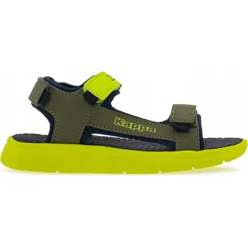 Chlapecké sandály Dětské sandály Kappa Kana Zelené na suchý zip 260886MFK-3331 velikost 32