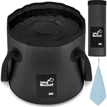 kbelík Kbelík na vodu SKLÁDACÍ KBELÍK NA VODU 20L STAN WIADRO SKŁADANE NA WODĘ WIADERKO 20L KEMPING 15,5-20 l