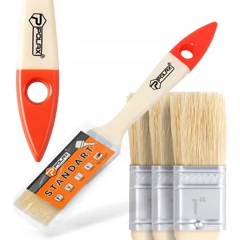 3x PLOCHÝ ŠTĚTEC Malířský 25 mm UNIVERZÁLNÍ Pro Malování Barev Laků Z1-P