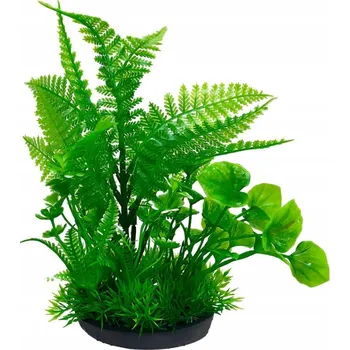 Dekorace do akvária Umělá rostlina do akvária Kompozice 4 rostlin 18 cm Aqua Natura
