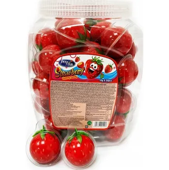 Bonbon Jahodové gumové Želé Bonbony 50 Ks Jahody 10g