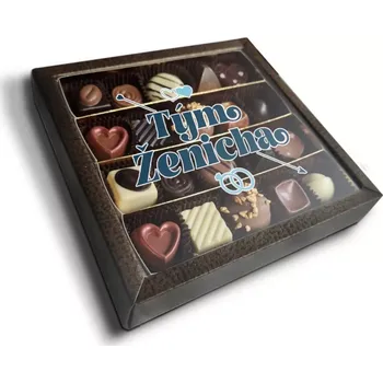 Bonboniéra Sablio Pralinky Tým ženicha - 20 ks pralinek