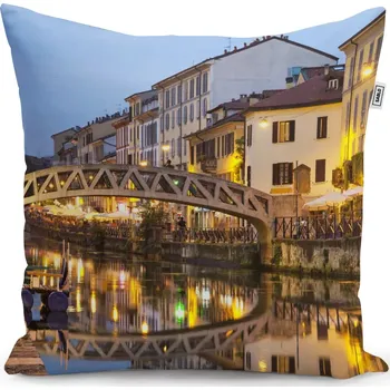 Polštář Sablio Polštář Město - 50x50 cm