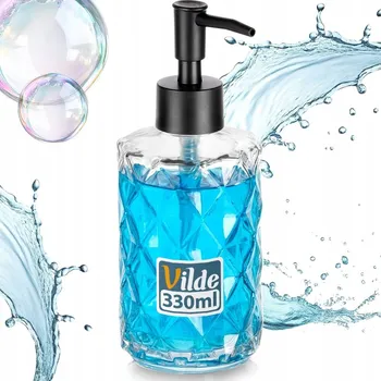 Dávkovač mýdla Dávkovač tekutého mýdla, gel, prostředek na nádobí, do koupelny, do kuchyně, 330 ml