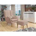 Křeslo ušák Veneti oranžové