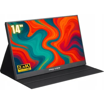 Monitor Přenosný monitor Pro-View 14", 2560x1600, IPS, HDR, 100% sRGB, 300 cd/m², VESA