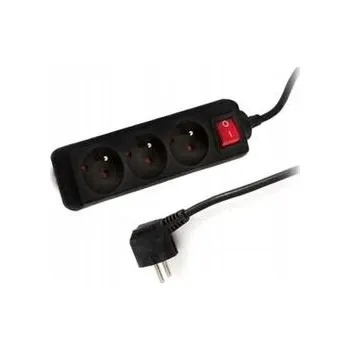 Prodlužovací kabel Prodlužovací Kabel s přepěťovou ochranou Retlux 1,5 m, 3 ks , černý