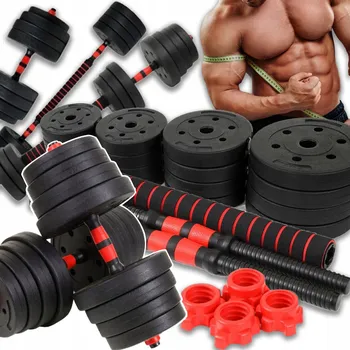 Bituminové nastavitelné činky Kanza 2x 15 kg