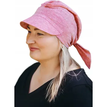 Podprsenka Eva Design lněný turban modrý, univerzální velikost