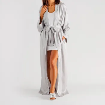 Dámské noční prádlo Home&you dámský župan ke kotníkům bez kapuce, velikost L/XL